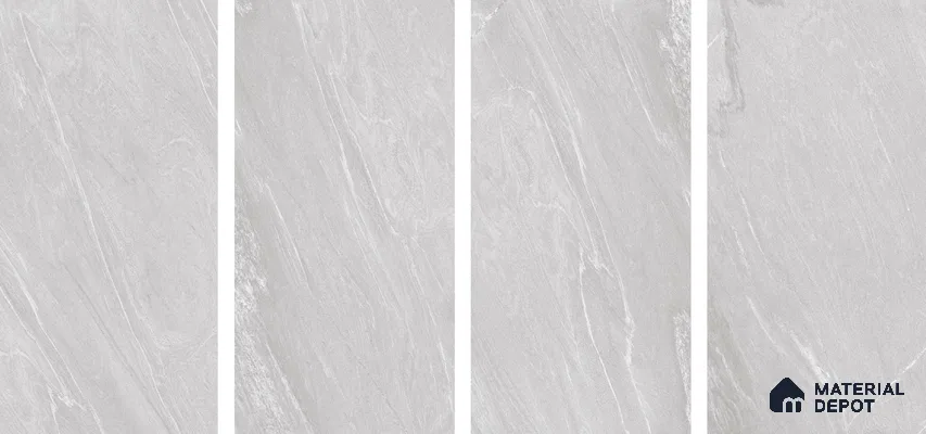 Stone Floor & Wall Tile TL 04449 Corten Grande 4 ft x 2 ft Digital Punch Matte Finish Vitrified Tile - 9 mm | 4 Random Design | Suitable For Living Room, Bedroom, Bathroom