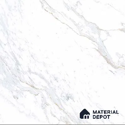 TL 03648 Polar White 600x600 mm Carving Finish White Color Tile (Sample)