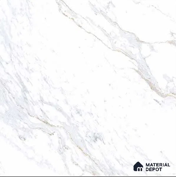 TL 03648 Polar White 600x600 mm Carving Finish White Color Tile (Sample)