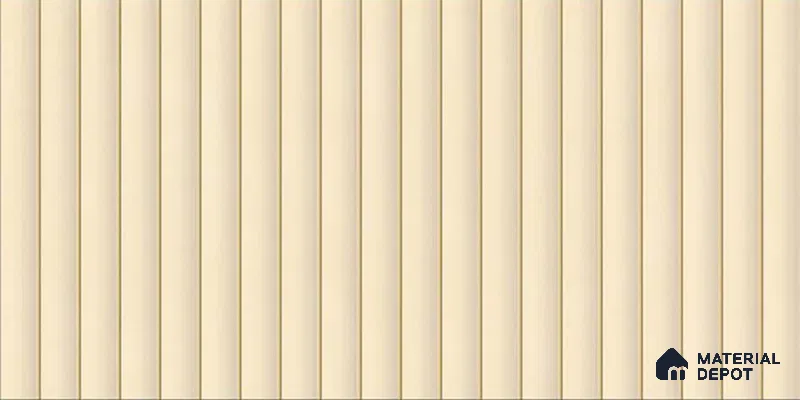Faux Subway Wall Tile TL 05769 Costa Fluted 600 x 300 mm Ceramic Tile - 9 mm | Please Expect a Slight Variation of Pattern