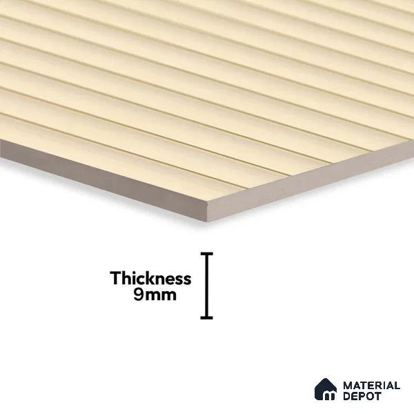 Faux Subway Wall Tile TL 05769 Costa Fluted 600 x 300 mm Ceramic Tile - 9 mm | Please Expect a Slight Variation of Pattern