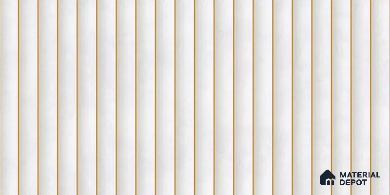 Faux Subway Wall Tile TL 05770 B Costa Glue Milky 600x300 mm Matte Finish Tile - 9 mm | Please Expect a Slight Variation of Pattern (Sample)