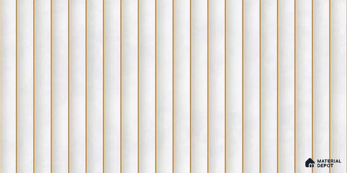 Faux Subway Wall Tile TL 05770 B Costa Glue Milky 600x300 mm Matte Finish Tile - 9 mm | Please Expect a Slight Variation of Pattern (Sample)