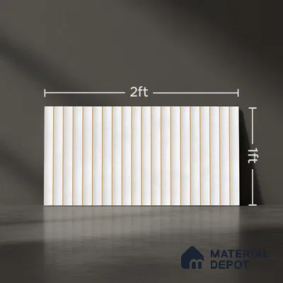 Faux Subway Wall Tile TL 05770 B Costa Glue Milky 600x300 mm Matte Finish Tile - 9 mm | Please Expect a Slight Variation of Pattern (Sample)