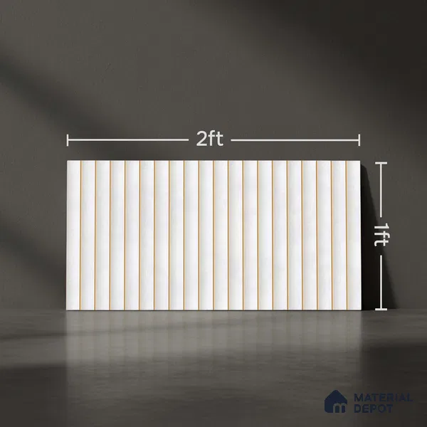 Faux Subway Wall Tile TL 05770 B Costa Glue Milky 600x300 mm Matte Finish Tile - 9 mm | Please Expect a Slight Variation of Pattern (Sample)