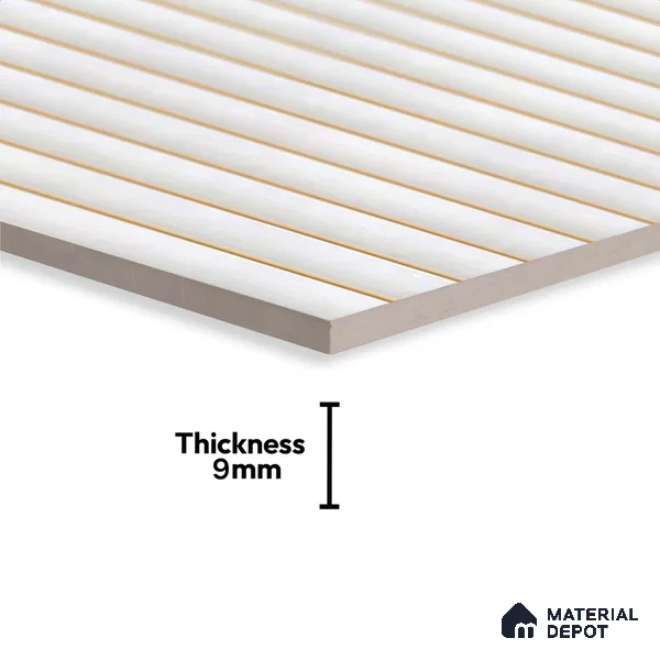 Faux Subway Wall Tile TL 05770 B Costa Glue Milky 600x300 mm Matte Finish Tile - 9 mm | Please Expect a Slight Variation of Pattern (Sample)