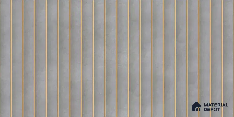 Faux Subway Wall Tile TL 05770 Costa Glue Grey 600x300 mm Matte Finish Tile - 9 mm | Please Expect a Slight Variation of Pattern (Sample)