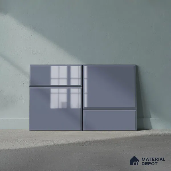 TL 01919 C Ash Grey Dark 18 x 12 inch Glossy Finish Ceramic Wall Tile - 6 mm