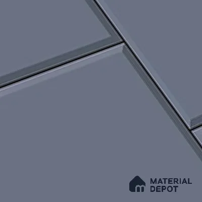 TL 01919 C Ash Grey Dark 18 x 12 inch Glossy Finish Ceramic Wall Tile - 6 mm