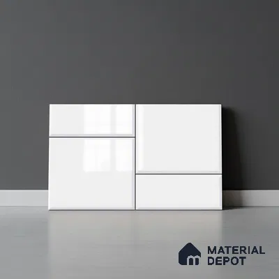 TL 01919 A Cotton White Light 18 x 12 inch Glossy Finish Ceramic Wall Tile - 6 mm