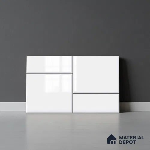 TL 01919 A Cotton White Light 18 x 12 inch Glossy Finish Ceramic Wall Tile - 6 mm