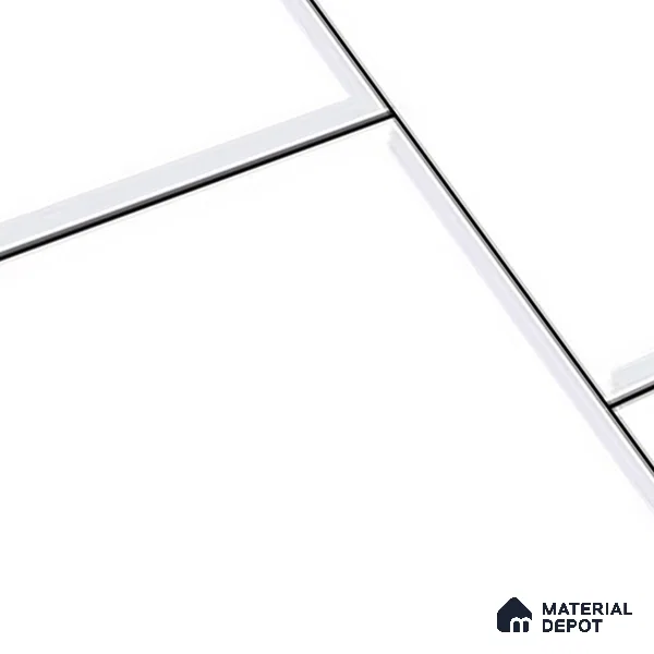TL 01919 A Cotton White Light 18 x 12 inch Glossy Finish Ceramic Wall Tile - 6 mm
