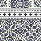 Moroccan Carpet Floor Tile TL 00203 B Border Blue 1 ft x 1 ft Matte Finish Ceramic Tile - 9 mm | Suitable For Living Room, Kitchen, Dining Area | Please Expect a Slight Variation of Pattern | Image 06