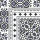 Moroccan Carpet Floor Tile TL 00203 A Corner Blue 1 ft x 1 ft Matte Finish Ceramic Tile - 9 mm | Suitable For Living Room, Kitchen, Dining Area | Please Expect a Slight Variation of Pattern | Image 07