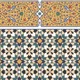 Moroccan Carpet Floor Tile TL 00205 B Border Yellow & Blue 1 ft x 1 ft Matte Finish Ceramic Tile - 9 mm | Suitable For Living Room, Kitchen, Dining Area | Please Expect a Slight Variation of Pattern | Image 06