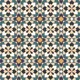 Moroccan Carpet Wall & Floor Tile TL 00205 C Centre Yellow & Blue 1 ft x 1 ft Matte Finish Ceramic Tile - 9 mm | Suitable For Living Room, Kitchen, Dining Area | Please Expect a Slight Variation of Pattern | Image 08