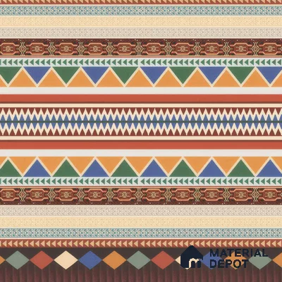 Moroccan Carpet Floor Tile TL 00204 B Border Red 1 ft x 1 ft Matte Finish Ceramic Tile - 9 mm | Suitable For Living Room, Kitchen, Dining Area | Please Expect a Slight Variation of Pattern