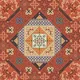 Moroccan Carpet Wall & Floor Tile TL 00204 C Centre Red 1 ft x 1 ft Matte Finish Ceramic Tile - 9 mm | Suitable For Living Room, Kitchen, Bathroom | Please Expect a Slight Variation of Pattern | Image 06