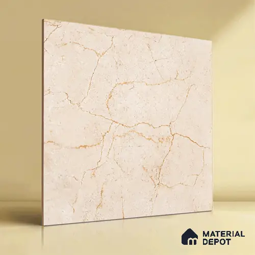 TL 00575 Cream 2 ft x 2 ft Matte Finish Digital Porcelain Floor & Wall Tile - 9.5 mm