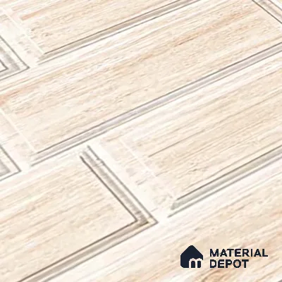 Brick Wall Tile TL 06581 Aitana Crema-1 2 ft x 1 ft Ceramic Matte Finish - 9 mm | Suitable for Foyer, Balcony, Elevation, Courtyard (Sample)