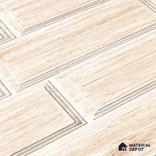 Brick Wall Tile TL 06581 Aitana Crema-1 2 ft x 1 ft Ceramic Matte Finish - 9 mm | Suitable for Foyer, Balcony, Elevation, Courtyard (Sample)
