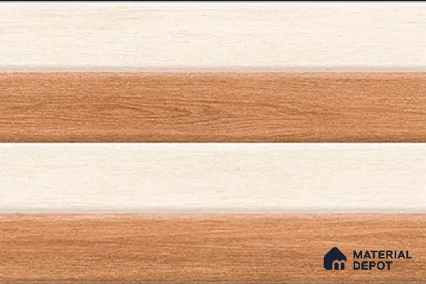 TL 01890 A Cream & Brown Highlighter 1 18 x 12 inch Glossy Finish Ceramic Wall Tile - 6 mm