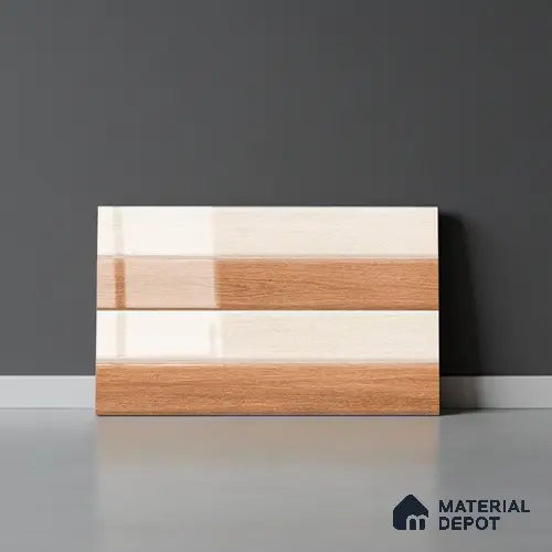 TL 01890 A Cream & Brown Highlighter 1 18 x 12 inch Glossy Finish Ceramic Wall Tile - 6 mm