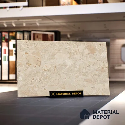 Marble Look Tile TL 09703 B 6 ft x 4 ft Matte Finish Vitrified Tile - 15 mm | Adhesive and Spacers Must be Used During Installation
