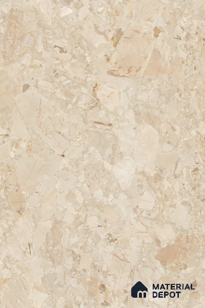 Marble Look Tile TL 09703 6 ft x 4 ft Glossy Finish Vitrified Tile - 15 mm | Adhesive and Spacers Must be Used During Installation