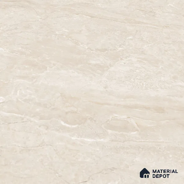 Marble Look Tile TL 08837 6 ft x 4 ft Glossy Finish Vitrified Tile - 9 mm | Adhesive and Spacers Must be Used During Installation