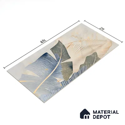 Tropical Wall Tile TL 06640 B Selva Onyx Crema Decore 4 ft x 2 ft Matte Finish Vitrified Tile - 9 mm | 3 Random Face | Suitable for Living Room, Bedroom, Bathroom, Dining (Sample)