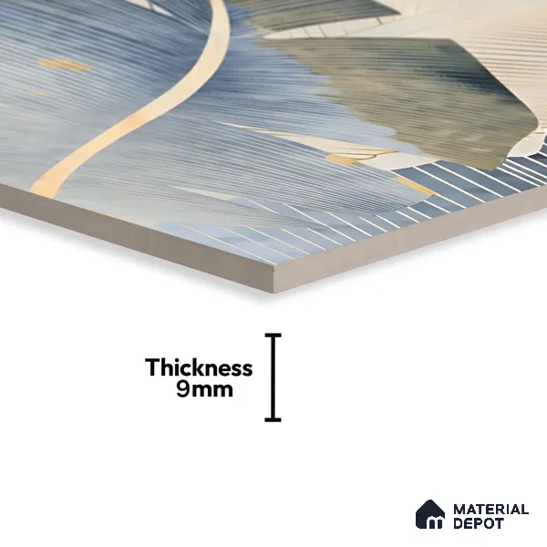 Tropical Wall Tile TL 06640 B Selva Onyx Crema Decore 4 ft x 2 ft Matte Finish Vitrified Tile - 9 mm | 3 Random Face | Suitable for Living Room, Bedroom, Bathroom, Dining (Sample)