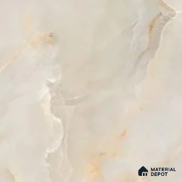 Marble Look Wall & Floor Tile TL 06640 Selva Onyx Crema Glit 4 ft x 2 ft Vitrified Matte Finish - 9 mm | (Random 6) | Suitable for Living Room, Bedroom, Bathroom, Kitchen, Office, Elevation & Dining