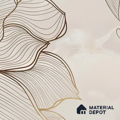 Floral Wall Tile TL 06637 B Rose Onyx Crema Decore 4 ft x 2 ft Matte Finish Vitrified Tile - 9 mm | 3 Random Face | Suitable for Living Room, Bedroom, Bathroom, Dining (Sample)