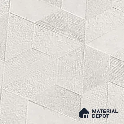 Highlighter Wall Tile TL 06642 B Fontana Bianco Hexa 4 ft x 2 ft Vitrified Matte Finish - 9 mm | (Random 5) | Suitable for Living Room, Bedroom, Bathroom, Kitchen, Office, Elevation & Dining (Sample)