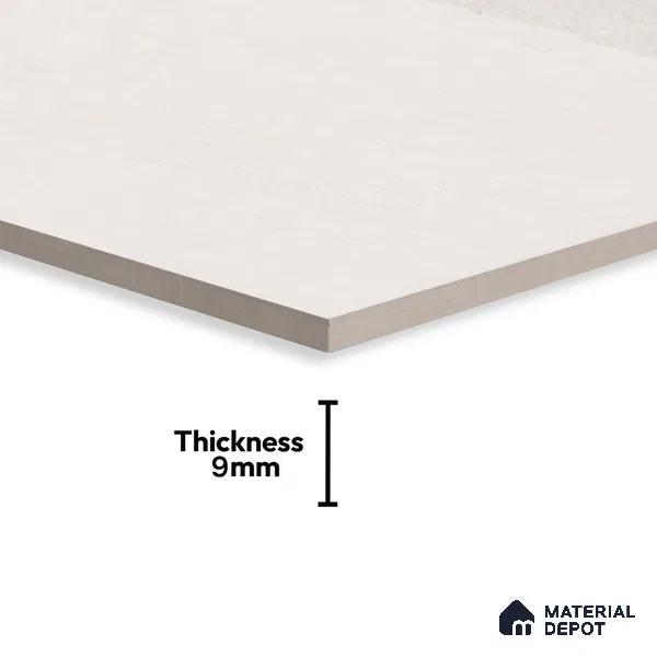 Marble Look Floor Tile TL 06642 Fontana Bianco Glit 4 ft x 2 ft Vitrified Matte Finish - 9 mm | (Random 5) | Suitable for Living Room, Bedroom, Bathroom, Kitchen, Office, Elevation & Dining (Sample)