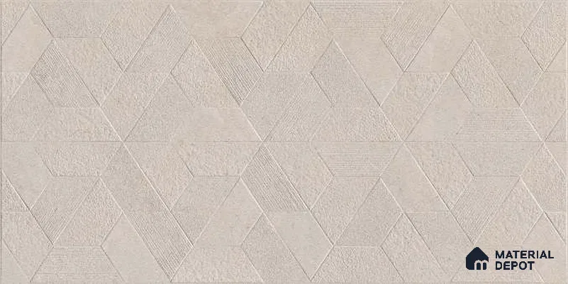 Highlighter Wall Tile TL 06642 D Fontana Sand Hexa 4 ft x 2 ft Vitrified Matte Finish - 9 mm | (Random 5) | Suitable for Living Room, Bedroom, Bathroom, Kitchen, Office, Elevation & Dining (Sample)