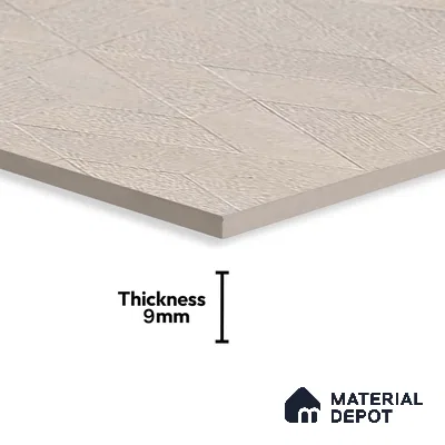 Highlighter Wall Tile TL 06642 D Fontana Sand Hexa 4 ft x 2 ft Vitrified Matte Finish - 9 mm | (Random 5) | Suitable for Living Room, Bedroom, Bathroom, Kitchen, Office, Elevation & Dining (Sample)