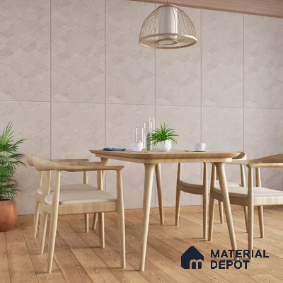 Highlighter Wall Tile TL 06642 D Fontana Sand Hexa 4 ft x 2 ft Vitrified Matte Finish - 9 mm | (Random 5) | Suitable for Living Room, Bedroom, Bathroom, Kitchen, Office, Elevation & Dining (Sample)