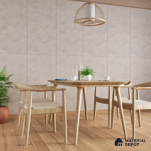 Highlighter Wall Tile TL 06642 D Fontana Sand Hexa 4 ft x 2 ft Vitrified Matte Finish - 9 mm | (Random 5) | Suitable for Living Room, Bedroom, Bathroom, Kitchen, Office, Elevation & Dining (Sample)