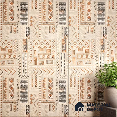 Highlighter Wall Tile TL 06636 B Euri Crema Decore 4 ft x 2 ft Vitrified Matte Finish - 9 mm | (Random 2) | Suitable for Living Room, Bedroom, Bathroom, Kitchen, Office, Elevation & Dining (Sample)