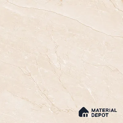Marble Look Wall & Floor Tile TL 06636 Euri Crema Glit 4 ft x 2 ft Vitrified Matte Finish - 9 mm | (Random 4) | Suitable for Living Room, Bedroom, Bathroom, Kitchen, Office, Elevation & Dining (Sample)
