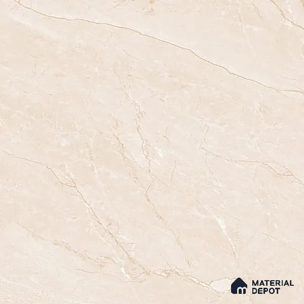 Marble Look Wall & Floor Tile TL 06636 Euri Crema Glit 4 ft x 2 ft Vitrified Matte Finish - 9 mm | (Random 4) | Suitable for Living Room, Bedroom, Bathroom, Kitchen, Office, Elevation & Dining (Sample)