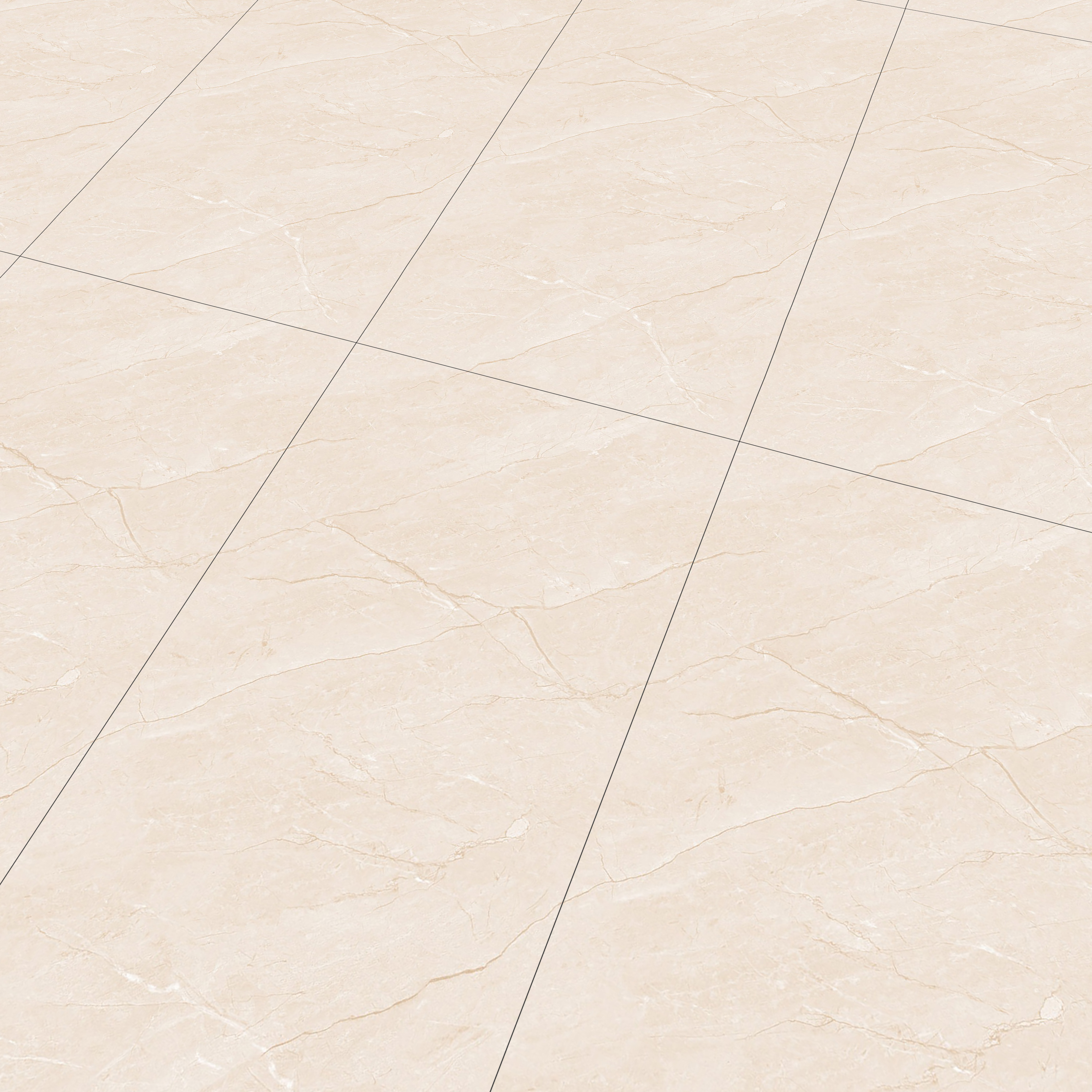 Marble Look Wall & Floor Tile TL 06636 Euri Crema Glit 4 ft x 2 ft Vitrified Matte Finish - 9 mm | (Random 4) | Suitable for Living Room, Bedroom, Bathroom, Kitchen, Office, Elevation & Dining (Sample)