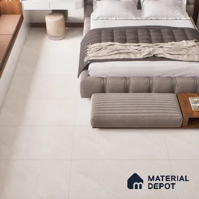 Marble Look Wall & Floor Tile TL 06636 Euri Crema Glit 4 ft x 2 ft Vitrified Matte Finish - 9 mm | (Random 4) | Suitable for Living Room, Bedroom, Bathroom, Kitchen, Office, Elevation & Dining (Sample)