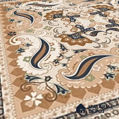 Moroccan Wall & Floor Tile TL 06611 Persian Carpet 2 ft x 2 ft Vitrified Matte Finish - 9 mm | Suitable for Living Room, Balcony, Courtyard | Please Expect a Slight Variation of Pattern (Sample)