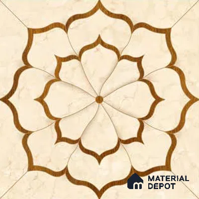 Moroccan Wall Tile TL 10038 | CRV-88 | 1 ft x 1 ft Matte Finish Ceramic Tile - 10 mm | Suitable for Bathroom, Kitchen, Balcony | Please Expect a Slight Variation of Pattern