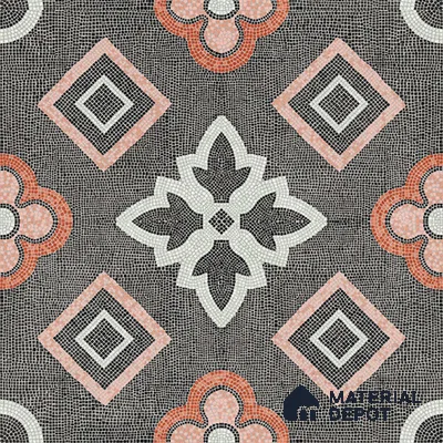 Moroccan Floor & Wall Tile TL 06603 C  2 ft x 2 ft  Vitrified Matte Finish Tile - 9 mm | Suitable For Kitchen, Balcony, Dining Area | Please Expect a Slight Variation of Pattern