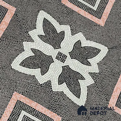 Moroccan Floor & Wall Tile TL 06603 C  2 ft x 2 ft  Vitrified Matte Finish Tile - 9 mm | Suitable For Kitchen, Balcony, Dining Area | Please Expect a Slight Variation of Pattern