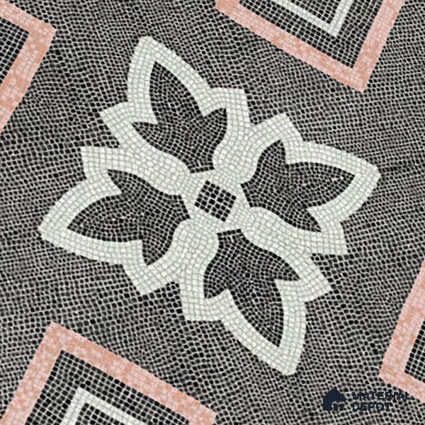 Moroccan Floor & Wall Tile TL 06603 C  2 ft x 2 ft  Vitrified Matte Finish Tile - 9 mm | Suitable For Kitchen, Balcony, Dining Area | Please Expect a Slight Variation of Pattern